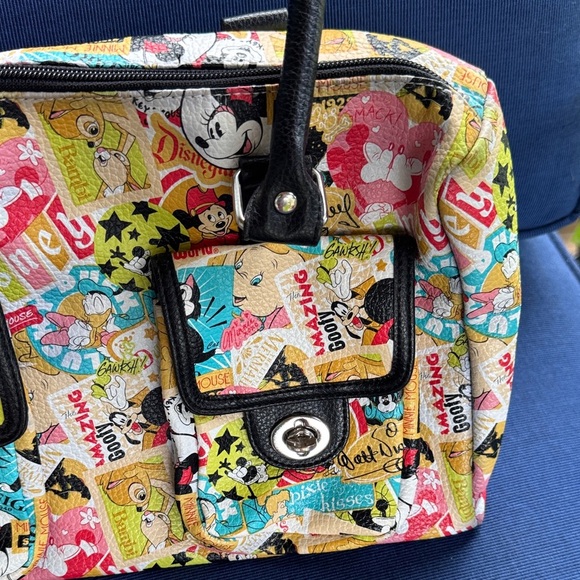 Disney Colorful Cartoon Print Satchel Bag - Picture 3 of 9